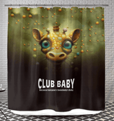 CB3-21 Shower Curtain in Modern Bathroom