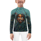 CB3-39 Kids Rash Guard Front View - Child-Safe Swimwear