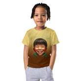 CB3-47 Kids Crew Neck T-Shirt in vibrant blue color.