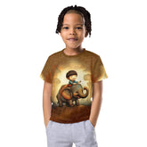 CB6-33 Kids Crew Neck T-Shirt in Blue