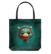 Close-up of Celestial Youth Basketweave Tote Bag showing detailed weave.