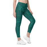 Cherubic Parade Crossover Leggings - Front View