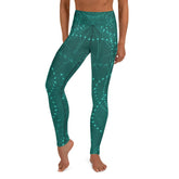 Cherubic Parade Yoga Leggings on model showcasing design and fit.