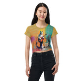 Chord Charmer All-Over Print Crop Tee - Beyond T-shirts