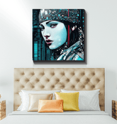 Coloring Creations III vibrant wrapped canvas art.