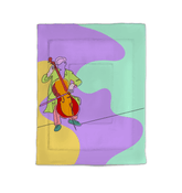 Contrabass Line Art Comforter - Twin - Beyond T-shirts