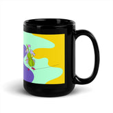 Contrabass Line Black Glossy Mug - Beyond T-shirts