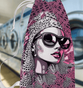 Artistic Creative Chronicles printed laundry bag on white background.