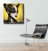 Close-up detail of Creative Current Wrapped Canvas texture.