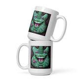 Crimson Canvas White Glossy Mug - Beyond T-shirts