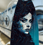 Close-up of Drawing Delight Laundry Bag's intricate design and fabric texture.