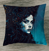 Drawing Delight Outdoor Pillow - Front View