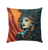 Drawing Design Outdoor Pillow - Front View