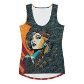 Drawing Design Sublimation Tank Top - Front View.