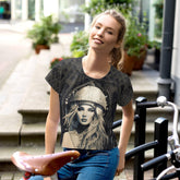 Drawing Dimensions All-Over Print Crop Tee - Beyond T-shirts