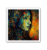 Drawing Dimensions II abstract art on wrapped canvas.