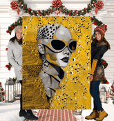 Drawn Dimensions II Sherpa Blanket - Beyond T-shirts