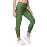 Dreamy Giraffe Vision Crossover Leggings - Front View