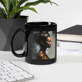 Electro Beats Black Glossy Mug - Beyond T-shirts