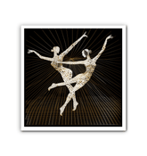 Elegant Feminine Dance Motion Wrapped Canvas - Beyond T-shirts