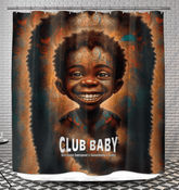 Enchanted Iris Parade Shower Curtain with vibrant floral design for bathroom decor.