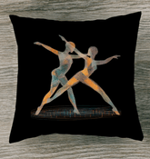 Enchanting Dance Of Women Outdoor Pillow - Beyond T-shirts