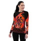 Enraptured Balletic Style Rash Guard for Women in action, showcasing elegance and durability.