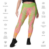 Enraptured Women's Dance Leggings with side pockets in actio