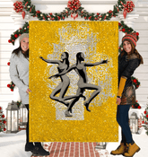 Enraptured Women's Dance Style Sherpa Blanket - Cozy Throw