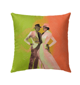 Exquisite Feminine Dance Posture Outdoor Pillow - Beyond T-shirts