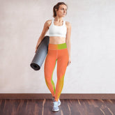 Elegant yoga leggings showcasing dance posture design