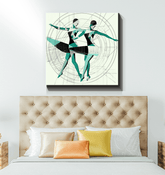 Exquisite Women s Dance Expression Wrapped Canvas - Beyond T-shirts
