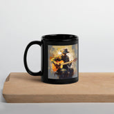Fingerstyle Flourish Black Glossy Mug - Beyond T-shirts