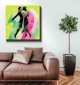 Fluid Feminine Dance Style Wrapped Canvas - Beyond T-shirts