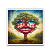 Freedom Mosaics Wrapped Canvas - Beyond T-shirts