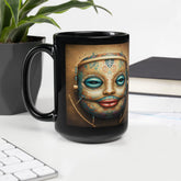 Fusion of Fire and Ice Black Glossy Mug - Beyond T-shirts