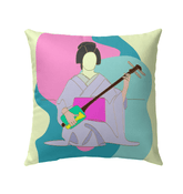 Geisha Outdoor Pillow - Beyond T-shirts