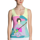 Geisha Sublimation Cut Sew Tank Top - Back View