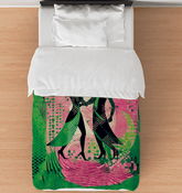 Elegant Twin Size Comforter with Women's Dance Design for a Cozy Bedroom