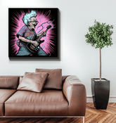 Granny shreds guitar solos wrapped canvas - Beyond T-shirts