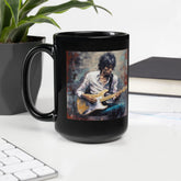 Guitar Wizard Black Glossy Mug - Beyond T-shirts