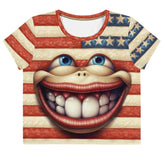 Harmonious Hues All-Over Print Crop Tee - Beyond T-shirts