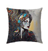 Illustrative Impressions Outdoor Pillow - Front View