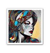 Close-up of Illustrative Impressions Wrapped Canvas texture.