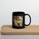 Illustrative Inspirations II Black Glossy Mug Front View