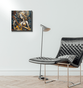 Improvisation music skill wrapped canvas art.