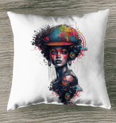 Ink Inspiration Outdoor Pillow - Front View