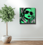 Inked Ideation abstract wrapped canvas artwork for office decor