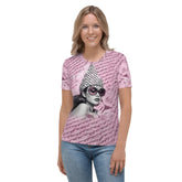 Close-up of Inked Impressions II women's t-shirt design