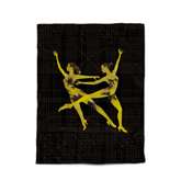 Twin-size comforter with joyful feminine movement style design, adding elegance to your bedroom.